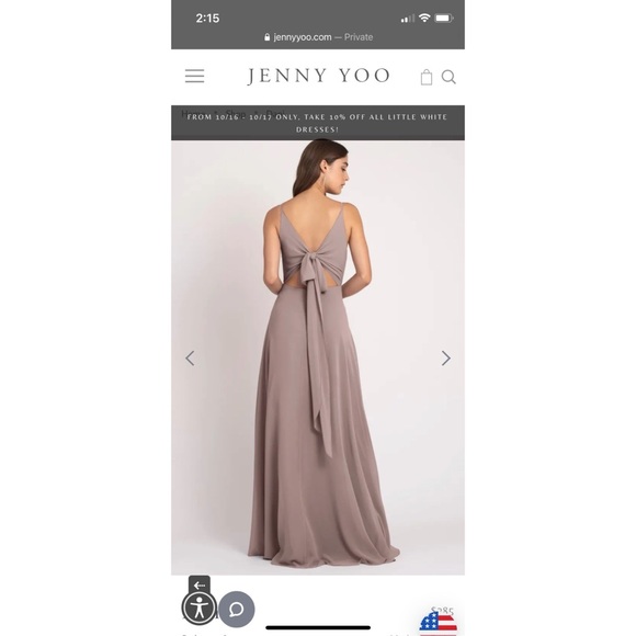 Jenny Yoo Dani Bridesmaid Dress (Wisteria) size 6 - Picture 3 of 5